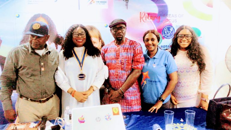 Past District Governor Mightyman Graces Inaugural RC Benin Ekenhuan Icons Rotary Fellowship of 2024-2025